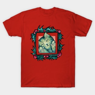 Cute Merry Christmas Kitty T-Shirt